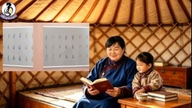 ᠴᠠᠭᠠᠨ ᠲᠣᠯᠣᠭᠠᠢ ᠶ᠋ᠢᠨ ᠳᠠᠭᠤᠤ-ᠪᠠᠶᠠᠩᠭ᠎ᠠTsagaan tolgoin duuЦагаан толгойн дуу-Баянг