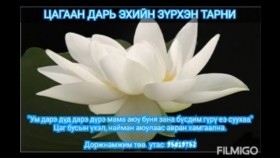 ᠴᠠᠭᠠᠨ ᠳ᠋ᠠᠷ᠎ᠠ ᠡᠬᠡ ᠶᠢᠨ ᠵᠢᠷᠦᠬᠡᠨ ᠲᠠᠷᠨᠢЦагаан дарь эхийн зүрхэн тарни