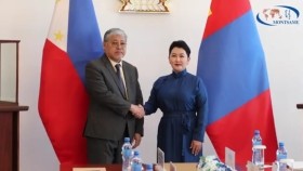 ᠹᠢᠯᠢᠫᠫᠢᠨ ᠤᠯᠤᠰ ᠲᠠᠢ ᠭᠠᠳᠠᠭᠠᠳᠤ ᠬᠠᠷᠢᠯᠴᠠᠭ᠎ᠠ᠂ ᠰᠫᠣᠷᠲ ᠤᠨ ᠰᠠᠯᠪᠤᠷᠢ ᠳᠤ ᠬᠠᠮᠲᠤ ᠶᠢᠨ ᠠᠵᠢᠯᠯᠠᠭ᠎ᠠ ᠶᠢ ᠥᠷᠭᠡᠵᠢᠭᠦᠯᠬᠦ ᠣᠷᠴᠢᠨ ᠢ ᠪᠦᠷᠢᠳᠦᠭᠦᠯᠦᠯ᠎ᠡФилиппин Улстай гадаад харилцаа, спортын салбарт хамтын ажиллагааг өргөжүүлэх орчныг 